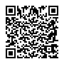 Codice QR per il numero di telefono +2698767185