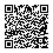 Codice QR per il numero di telefono +2698767203