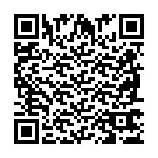 Codice QR per il numero di telefono +2698767218