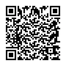 Codice QR per il numero di telefono +2698767291