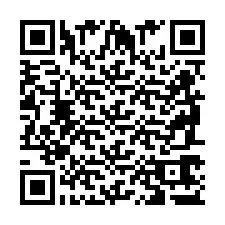 Codice QR per il numero di telefono +2698767380