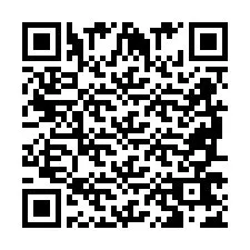 Codice QR per il numero di telefono +2698767473