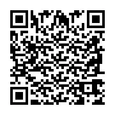 Codice QR per il numero di telefono +2698767488