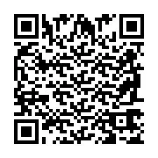 Código QR para número de telefone +2698767581