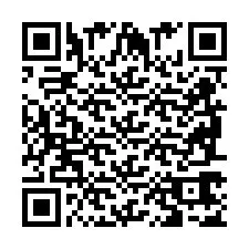 Código QR para número de telefone +2698767582