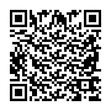 QR-code voor telefoonnummer +2698767637