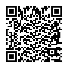 Codice QR per il numero di telefono +2698767702