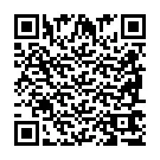 Codice QR per il numero di telefono +2698767722