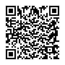 Codice QR per il numero di telefono +2698767821