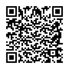 QR код за телефонен номер +2698767829