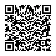 Codice QR per il numero di telefono +2698767900