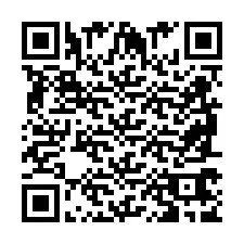 Codice QR per il numero di telefono +2698767909