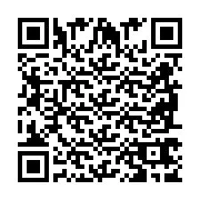 Codice QR per il numero di telefono +2698767946