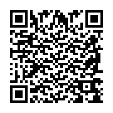 QR код за телефонен номер +2698768029