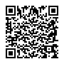 Codice QR per il numero di telefono +2698769404