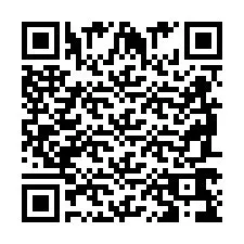 Codice QR per il numero di telefono +2698769690