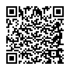 Codice QR per il numero di telefono +2698769829