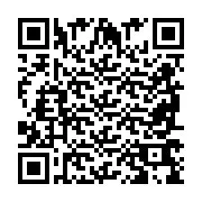 Codice QR per il numero di telefono +2698769837