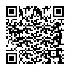 Codice QR per il numero di telefono +2698769892