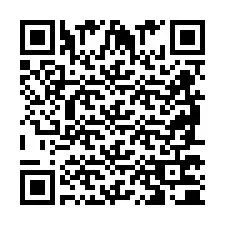 Codice QR per il numero di telefono +2698770058