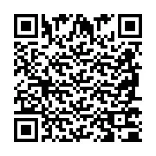 Codice QR per il numero di telefono +2698770068