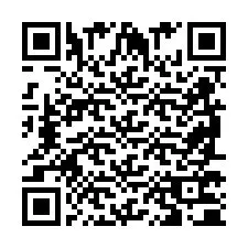 Codice QR per il numero di telefono +2698770069