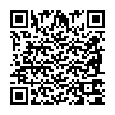 Codice QR per il numero di telefono +2698770082