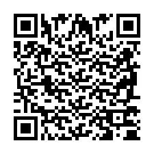 Codice QR per il numero di telefono +2698770420