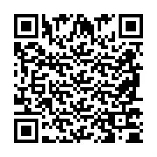 Codice QR per il numero di telefono +2698770459