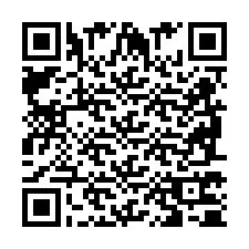 Codice QR per il numero di telefono +2698770542