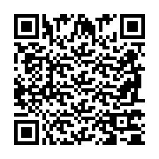 Codice QR per il numero di telefono +2698770545