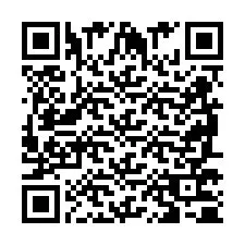 Código QR para número de teléfono +2698770574