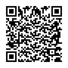 Codice QR per il numero di telefono +2698770622