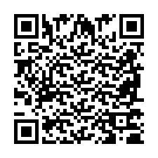 Codice QR per il numero di telefono +2698770627