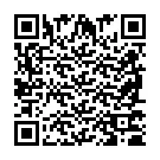 Codice QR per il numero di telefono +2698770629