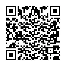 QR-code voor telefoonnummer +2698770686