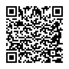 QR-code voor telefoonnummer +2698770767