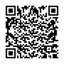 Codice QR per il numero di telefono +2698770909