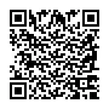 Codice QR per il numero di telefono +2698770984