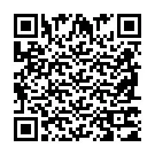 QR-code voor telefoonnummer +2698771049