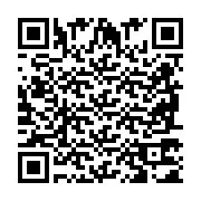 Código QR para número de teléfono +2698771086