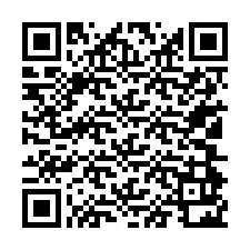 QR-code voor telefoonnummer +27104922033