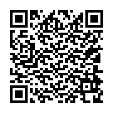 Código QR para número de teléfono +27104928449