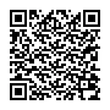 Código QR para número de teléfono +27210034050