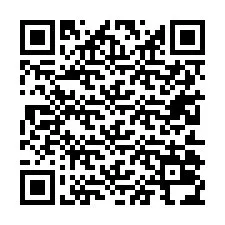 QR-code voor telefoonnummer +27210034417