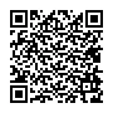 QR Code สำหรับหมายเลขโทรศัพท์ +27414926556