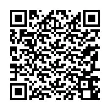 QR kód a telefonszámhoz +33187640313