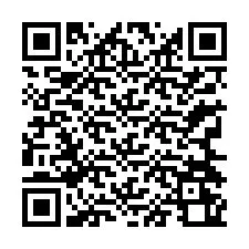 QR kód a telefonszámhoz +33364260321