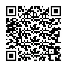 QR-code voor telefoonnummer +33383428439