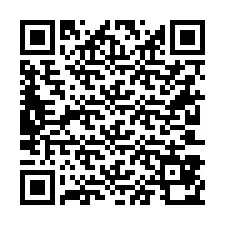 QR Code สำหรับหมายเลขโทรศัพท์ +36203870484